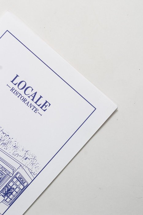 cardápio de locale — locale