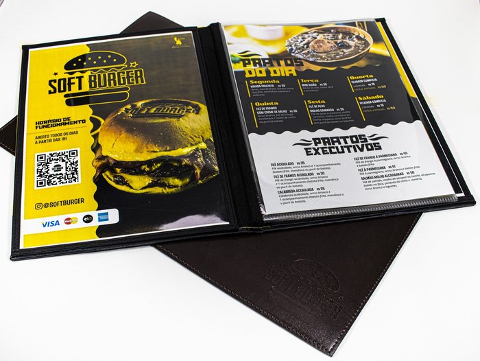 cardápio de soft burger — soft burger