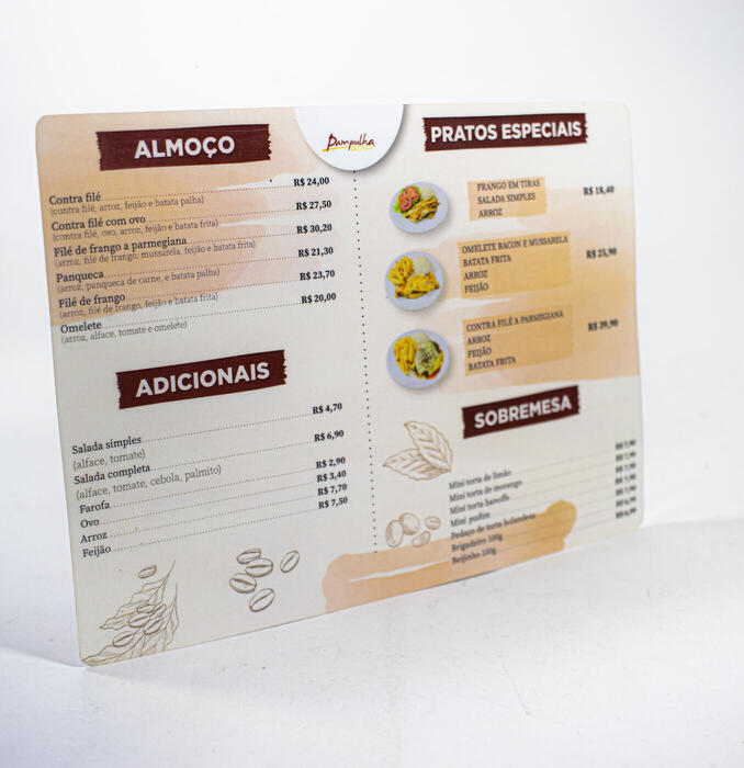 cardápio de pampulha — pampulha